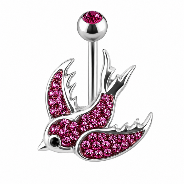 PIERCING NOMBRIL HIRONDELLE