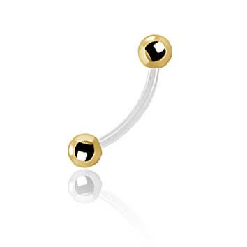 MICRO BANANE AVEC BOULES DORÉES 24k