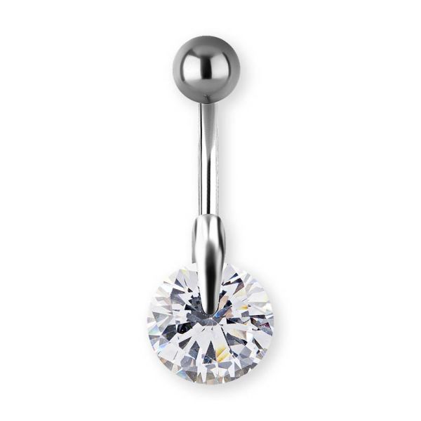 Navel banana with round rotating crystal