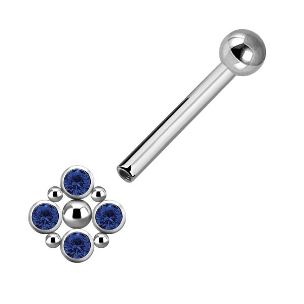 Rhombus with crystals and bar