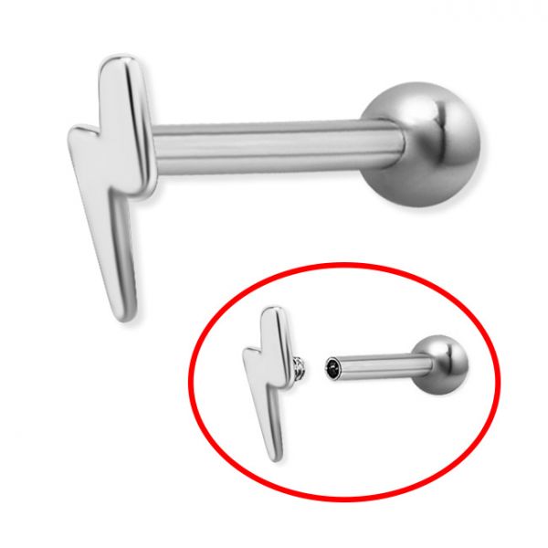 Bar for Tragus with bolt