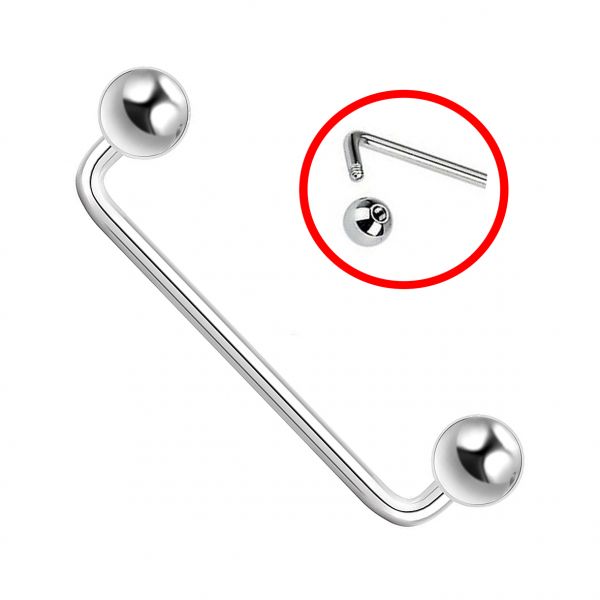 Stab mit Kugeln für Subkutanes Piercing