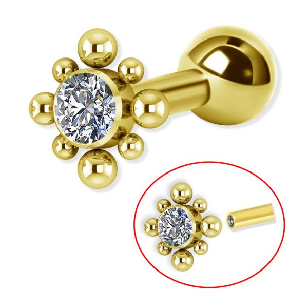 External threading piercing top