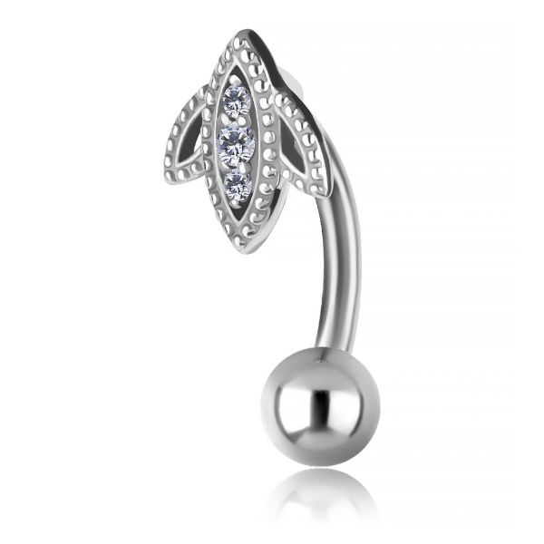 PIERCING DE NOMBRIL AVEC ZIRCONE PREMIUM