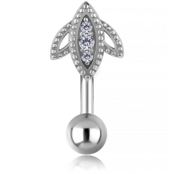 PIERCING DE NOMBRIL AVEC ZIRCONE PREMIUM
