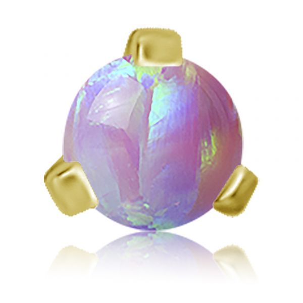 JOYERÍA PARA LA NARIZ CHAPADA EN ORO CON ÓPALO