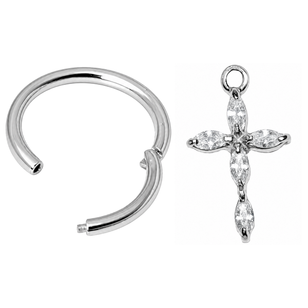 CLICKER-KREIS MIT KRISTALLKREUZ