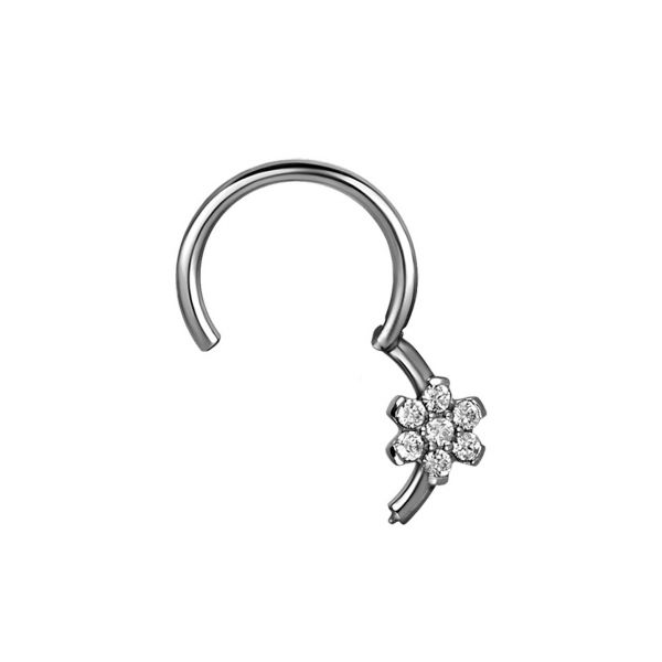 HELIX CLICKER PIERCING CON CRISTALLI