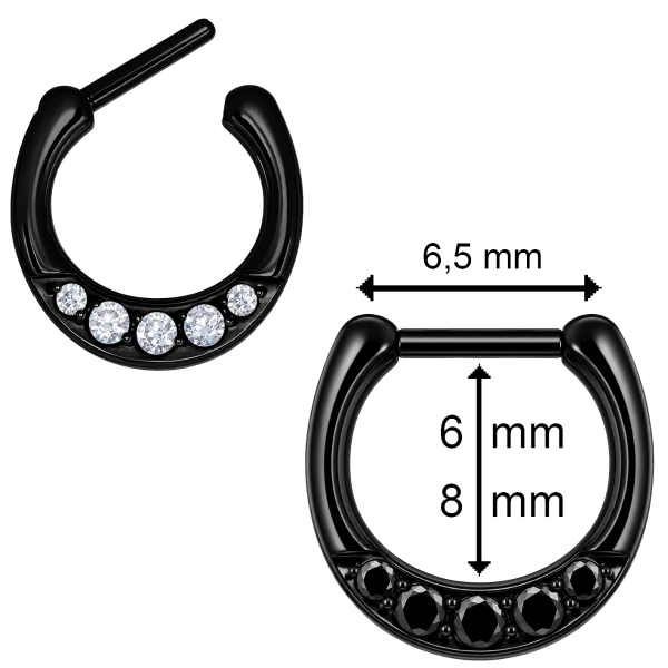 SEPTUM CLICKER WITH CRYSTALS