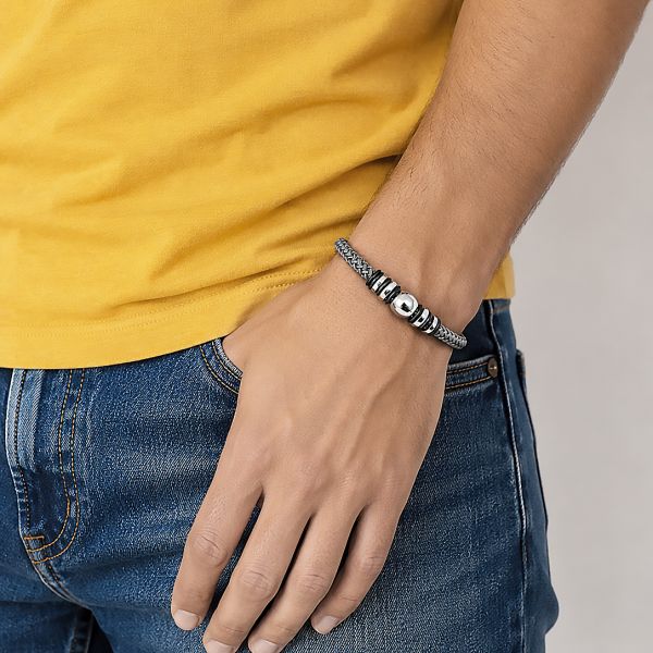 BRACELET AVEC BOULE ET FERMETURE MAGNÉTIQUE