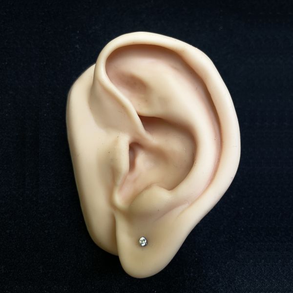 LABRET MIT KRISTALL FÜR CONCH-PIERCING