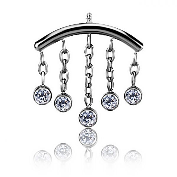 ACCESORIO PARA PIERCING DE HELIX VERTICAL