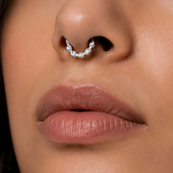 CERCHIETTO CLICKER CON PREMIUM ZIRCONIA