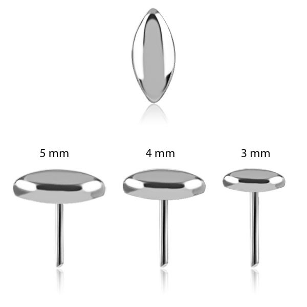 THREADLESS MARQUISE CUT REPLACEMENT