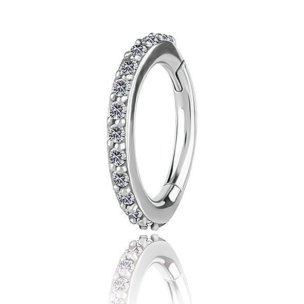 JEWEL WITH CRYSTALS FOR THE ROOK PIERCING