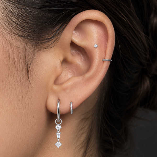 CHARM WITH DANGLING CRYSTALS