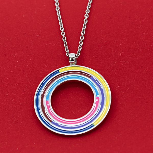 COLLANA CON DISCO COLORATO