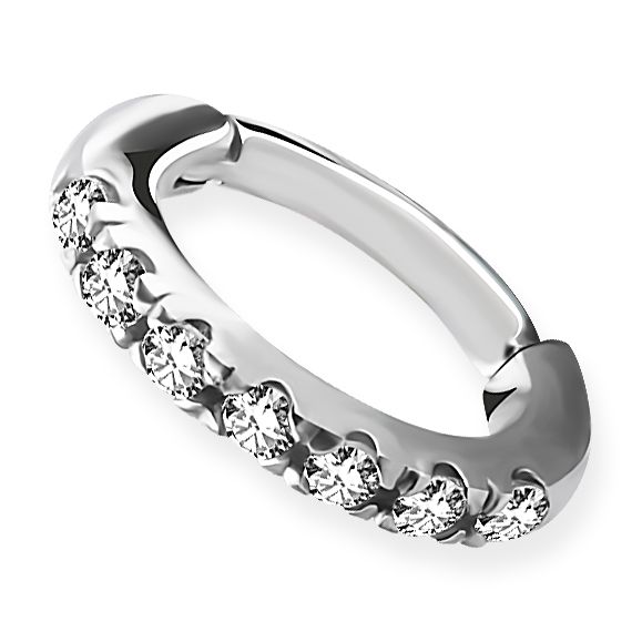 Steel daith piercing clicker with Premium