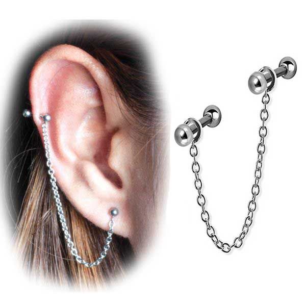 Earrings with cheap 2 balls