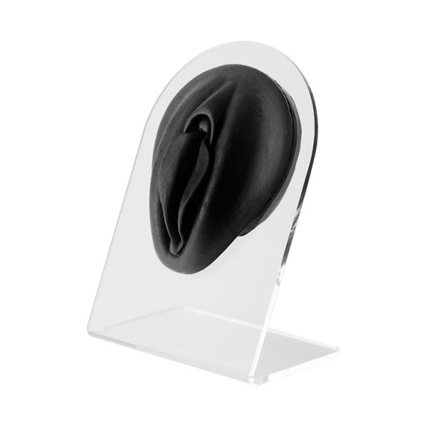 Espositore organo femminile in silicone da banco per gioielli da piercing