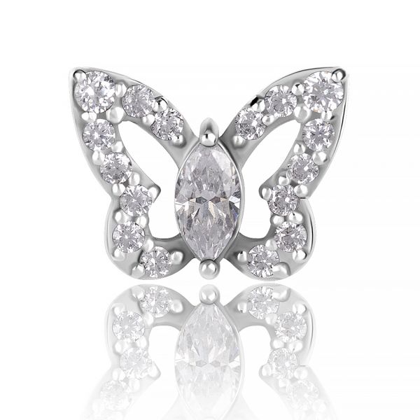 Replacement piercing with butterfly