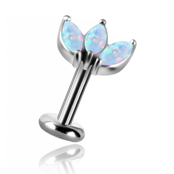 Piercing with opal elements