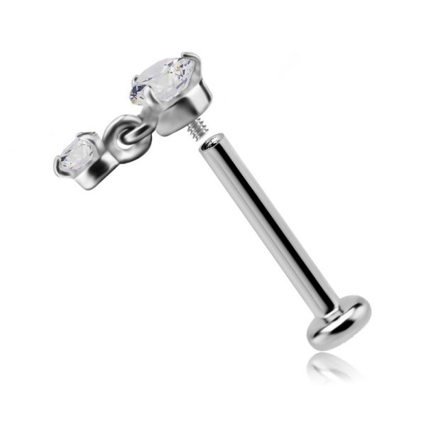 LABRET AVEC CRISTAL PENDANT