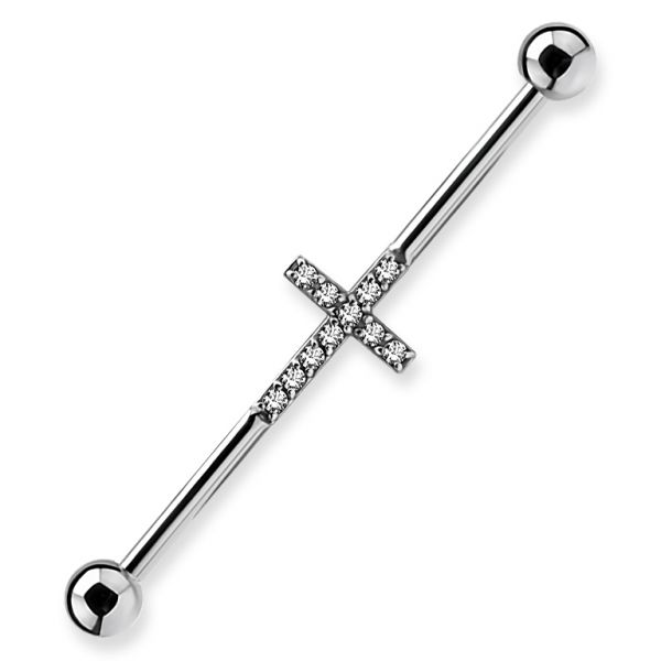 Industrial barbell with cross
