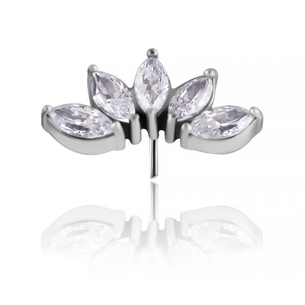 THREADLESS LOTUS FLOWER LABRET