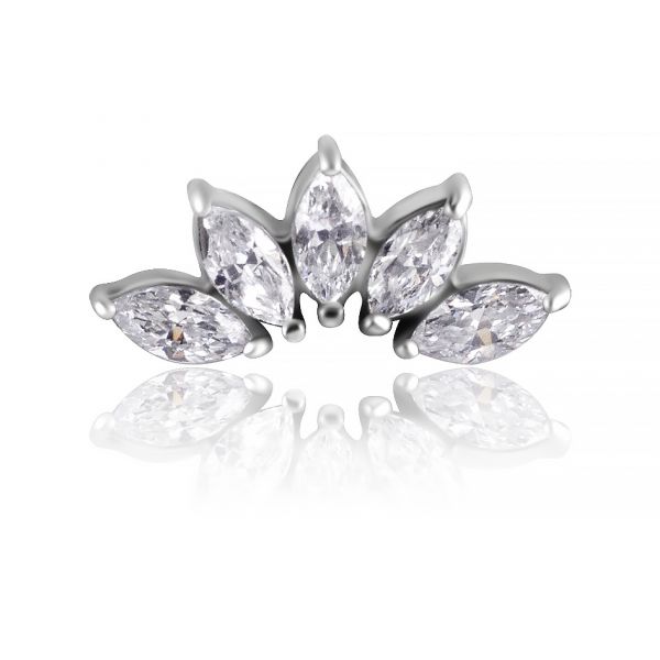 THREADLESS LOTUS FLOWER LABRET