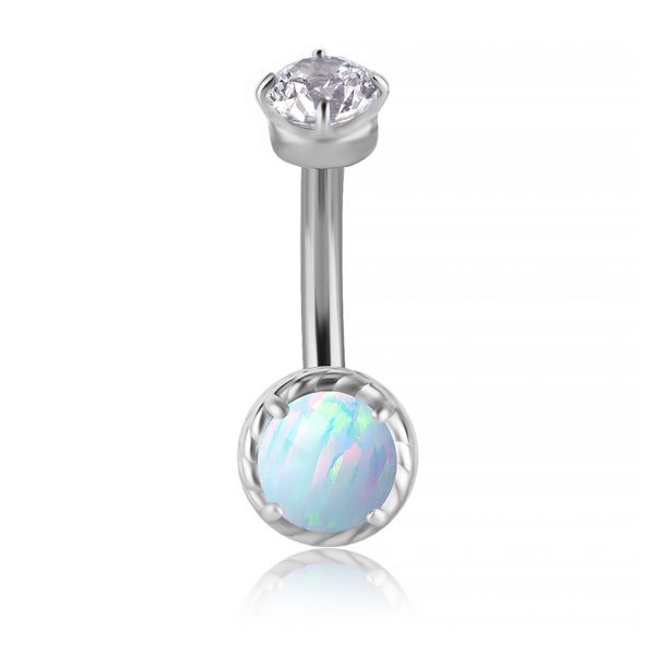 PIERCING ROOK CON OPALE