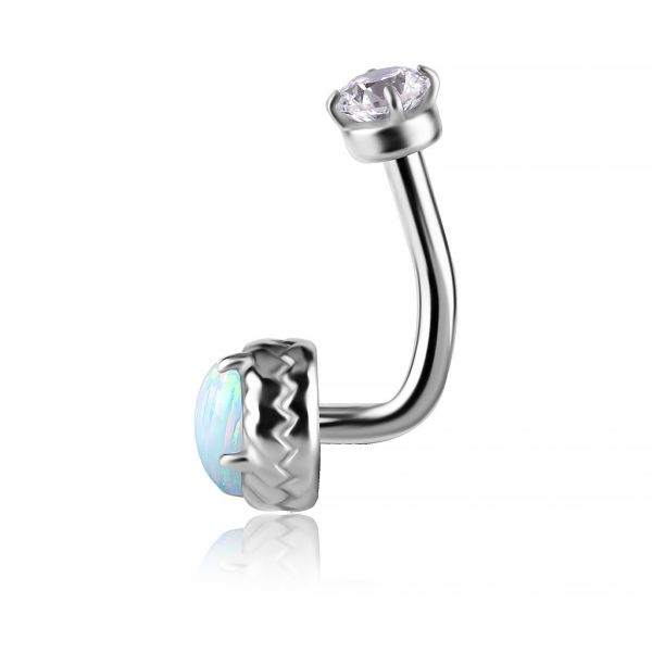 PIERCING ROOK CON OPALE