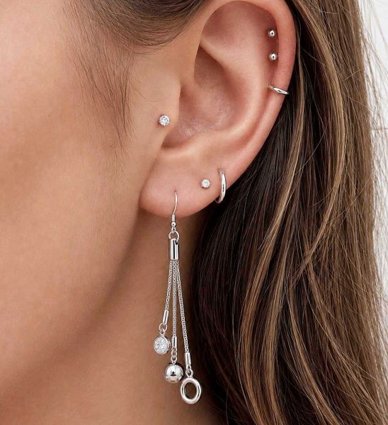PENDIENTES COLGANTES CON CRISTAL