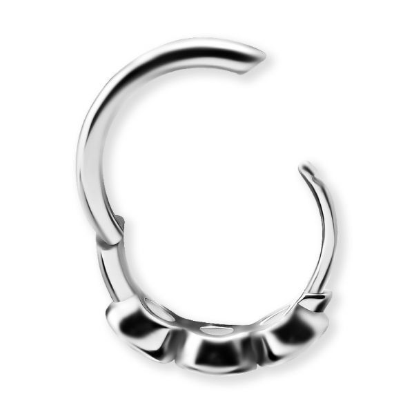 BOUCLES D’OREILLES AVEC TROIS BRILLANTS EN CUBIC ZIRCONIA