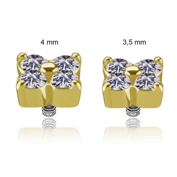 SOLID GOLD REPLACEMENT WITH PREMIUM CUBIC ZIRCONIA