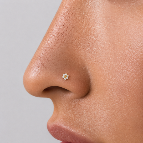 BOUCLE D’OREILLE PREMIUM POUR LE NEZ EN OR MASSIF