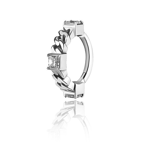 Clicker earring for rook piercing