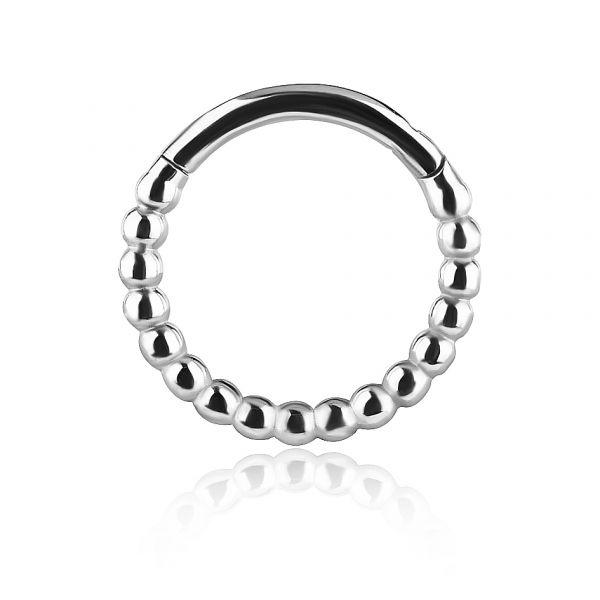 Clicker jewel with balls for helix piercing