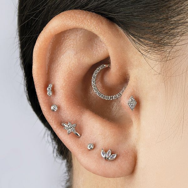 CLICKER-PIERCING MIT STERN FÜR ROOK