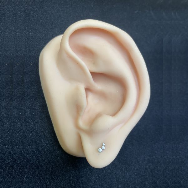 BAR WITH CRYSTALS FOR HELIX AND TRAGUS PIERCING