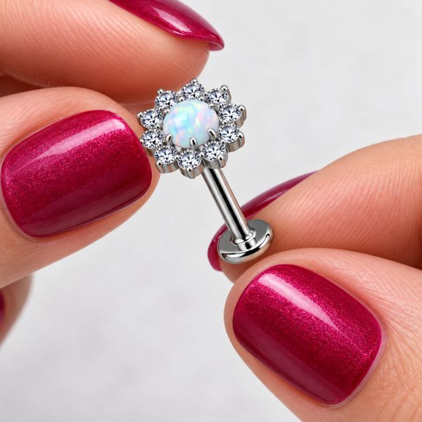 STECKLABRETTE MIT OPAL UND KRISTALLEN