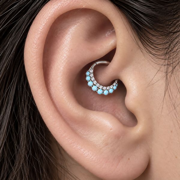 PIERCING OVALADA DE CLICKER PARA DAITH Y SEPTUM