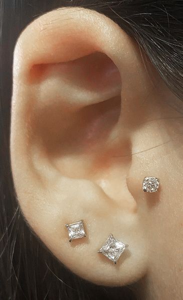 LABRET MIT KRISTALL FÜR CONCH-PIERCING