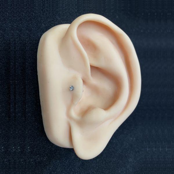 LABRET MIT KRISTALL FÜR CONCH-PIERCING