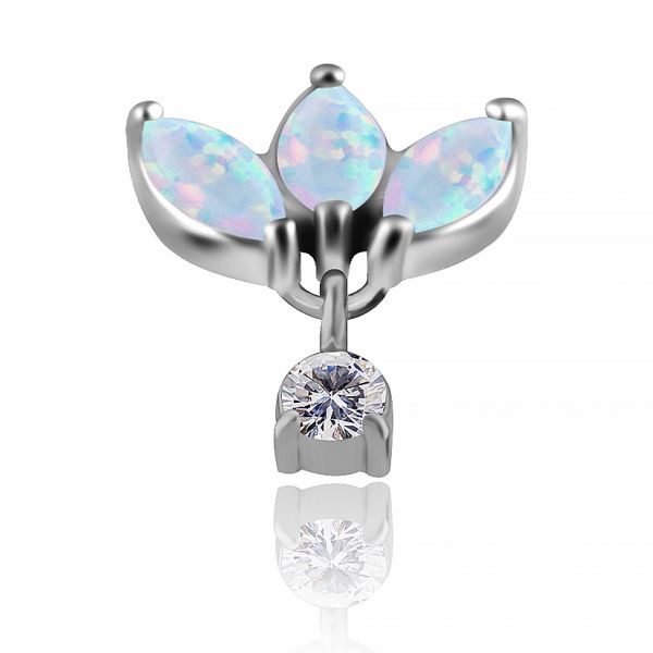 Replacement with opal and crystal pendant