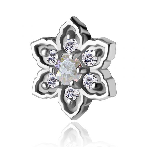 Replacement flower for piercing