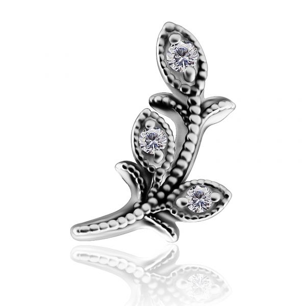 Replacement piercing with flowering branch