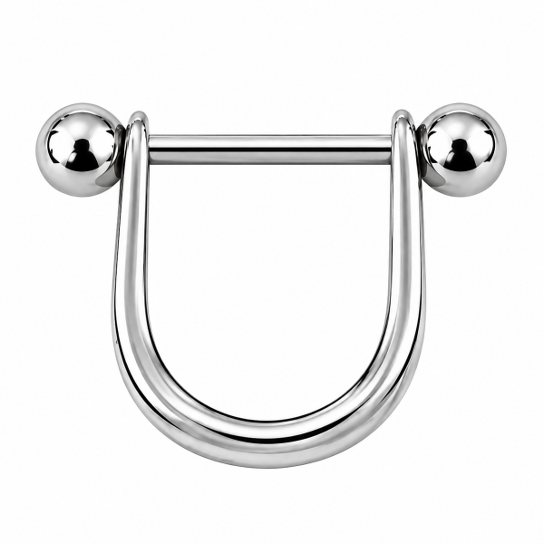 PIERCING DE PEZÓN CON ARO EN FORMA DE HERRADURA