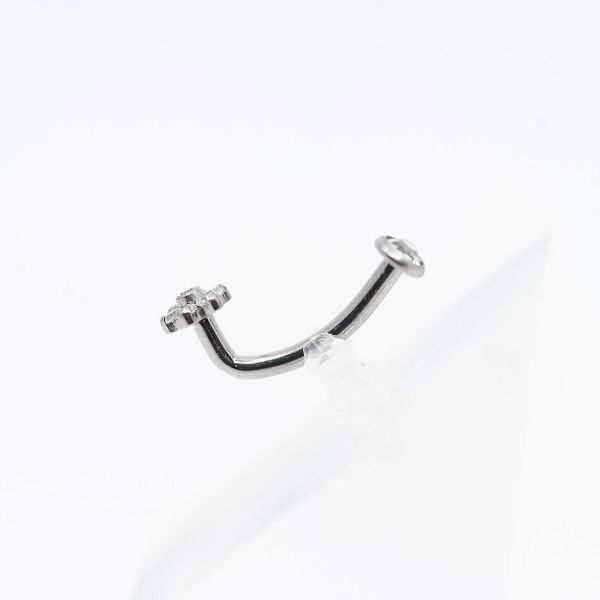 PIERCING CHRISTINA CON FLOR DE CRISTAL