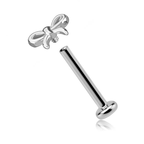 LABRET WITH BOW-SHAPED REPLACEMENT